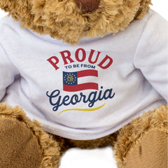 PROUD TO BE FROM GEORGIA - Teddy Bear - Cute Cuddly Soft - USA Gift Present