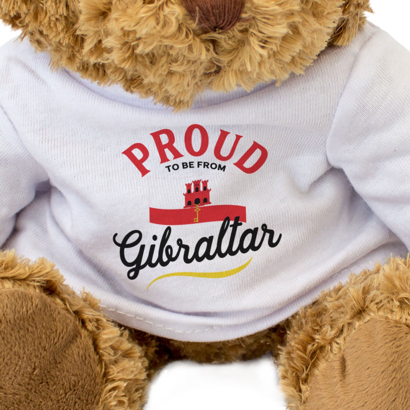 PROUD TO BE FROM GIBRALTAR - Teddy Bear - Cute Cuddly Soft - Gift Present