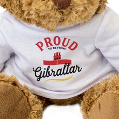 PROUD TO BE FROM GIBRALTAR - Teddy Bear - Cute Cuddly Soft - Gift Present