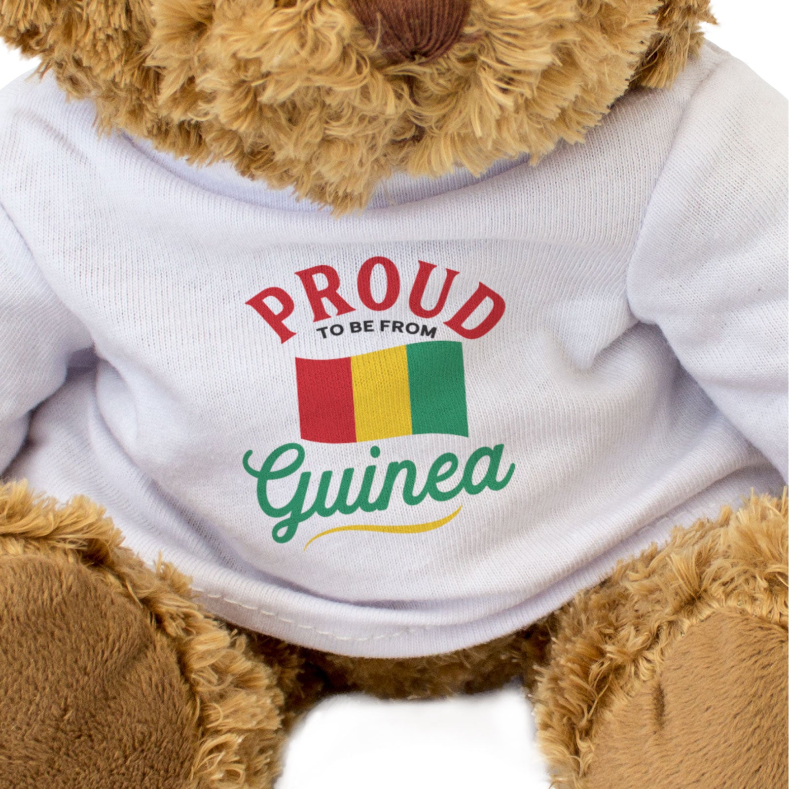 PROUD TO BE FROM GUINEA - Teddy Bear - Cute Cuddly - Guinean Gift Present