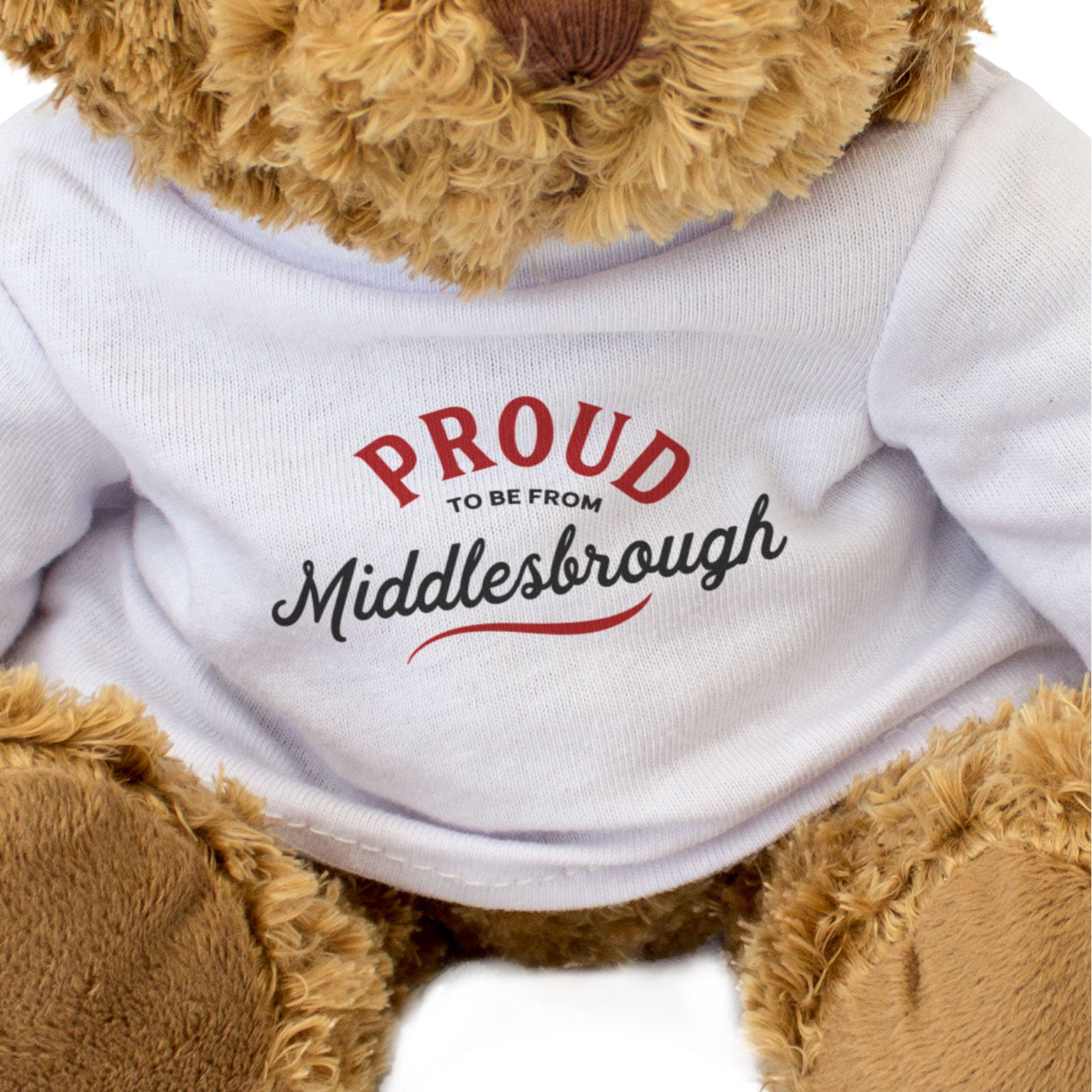 PROUD TO BE FROM MIDDLESBROUGH - Teddy Bear - Cute Cuddly Soft - Gift Present