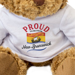PROUD TO BE FROM NEW BRUNSWICK - Teddy Bear - Cute Cuddly - Canada Gift Present