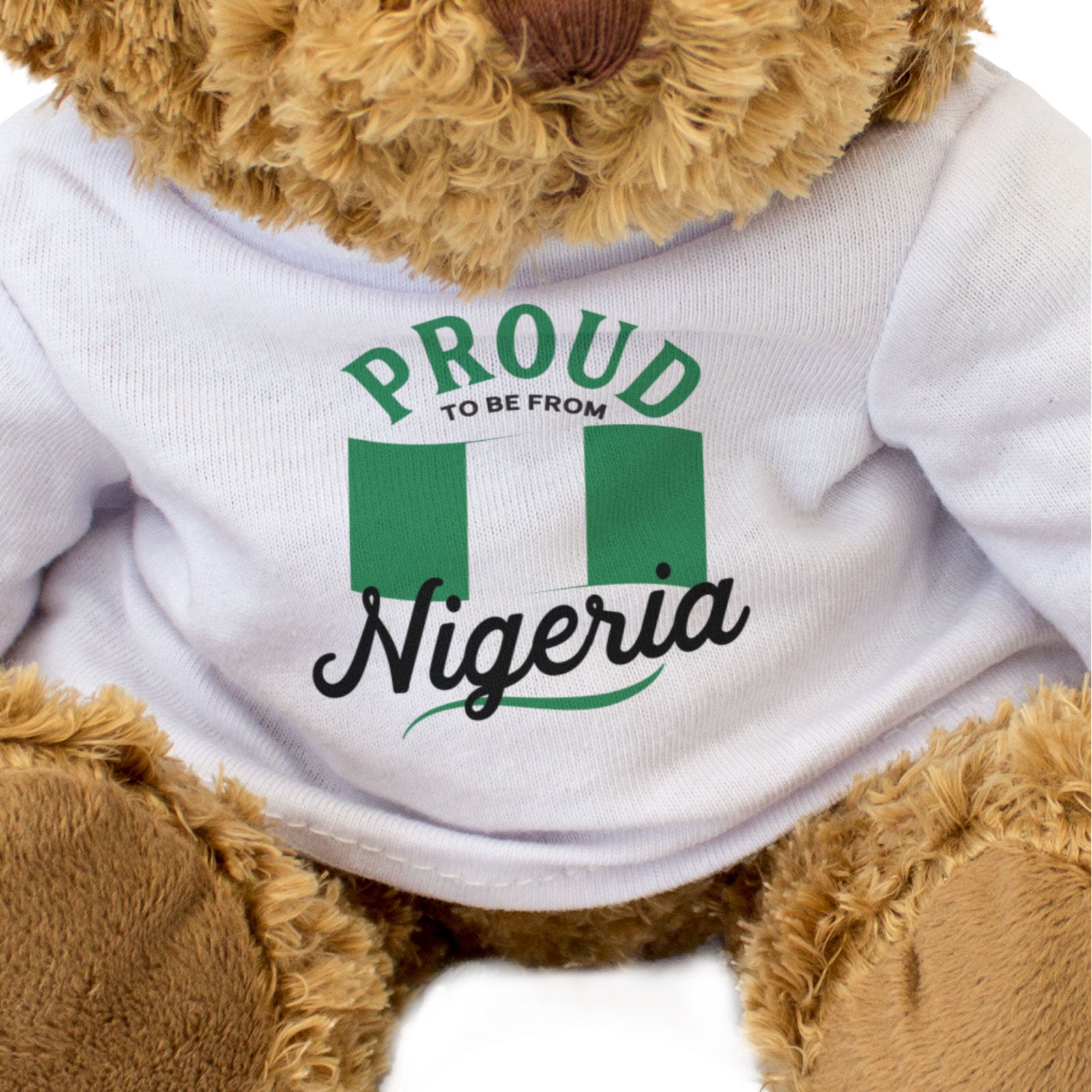 PROUD TO BE FROM NIGERIA - Teddy Bear - Cute Cuddly Soft Adorable - Gift Present