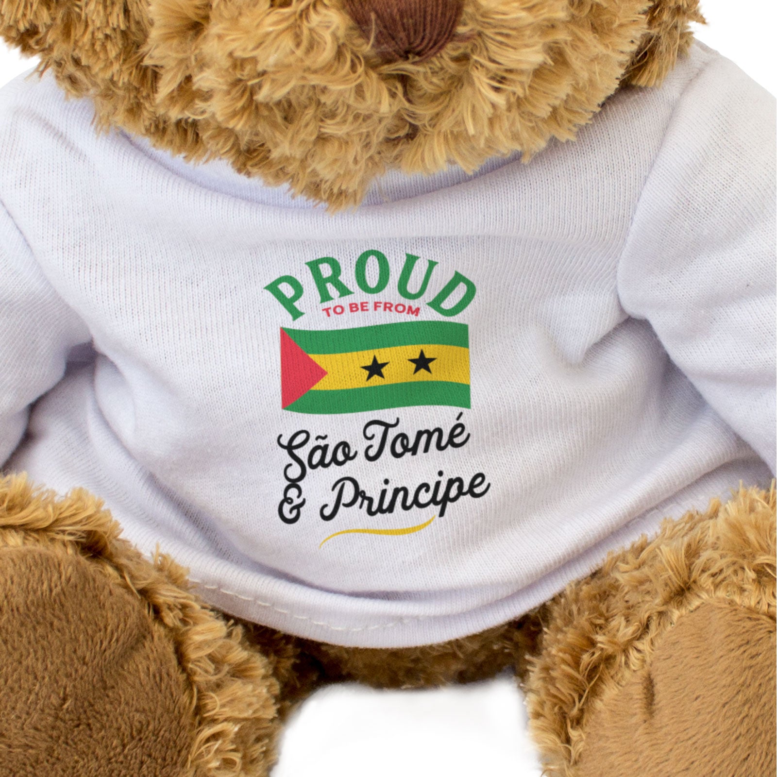 PROUD TO BE FROM SÃO TOMÉ & PRINCIPE - Teddy Bear - Cute Cuddly - Gift Present
