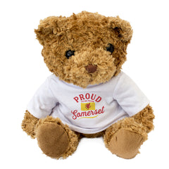 PROUD TO BE FROM SOMERSET - Teddy Bear - Cute Cuddly Soft - Gift Present