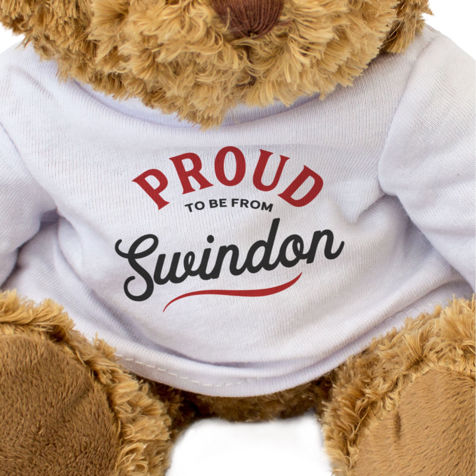 PROUD TO BE FROM SWINDON - Teddy Bear - Cute Cuddly Soft - Gift Present