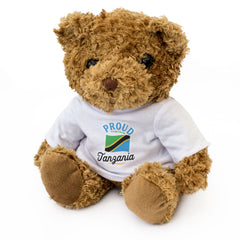PROUD TO BE FROM TANZANIA - Teddy Bear - Cute Cuddly - Tanzanian Gift Present