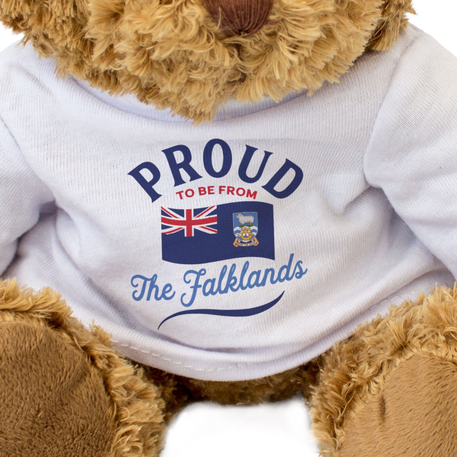 PROUD TO BE FROM THE FALKLANDS - Teddy Bear - Cute Cuddly - Funny Gift Present