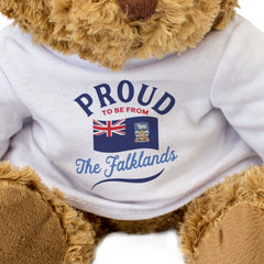 PROUD TO BE FROM THE FALKLANDS - Teddy Bear - Cute Cuddly - Funny Gift Present