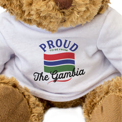 PROUD TO BE FROM THE GAMBIA - Teddy Bear - Cute Cuddly - Gambian Gift Present