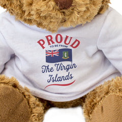 PROUD TO BE FROM THE VIRGIN ISLANDS - Teddy Bear - British BVI Gift Present