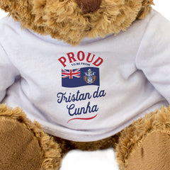 PROUD TO BE FROM TRISTAN DA CUNHA - Teddy Bear - Cute Cuddly - Gift Present