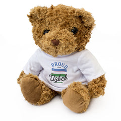 PROUD TO BE UZBEK - Teddy Bear - Cute Cuddly Soft - Uzbekistan Gift Present