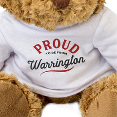 PROUD TO BE FROM WARRINGTON - Teddy Bear - Cute Cuddly Soft - Gift Present