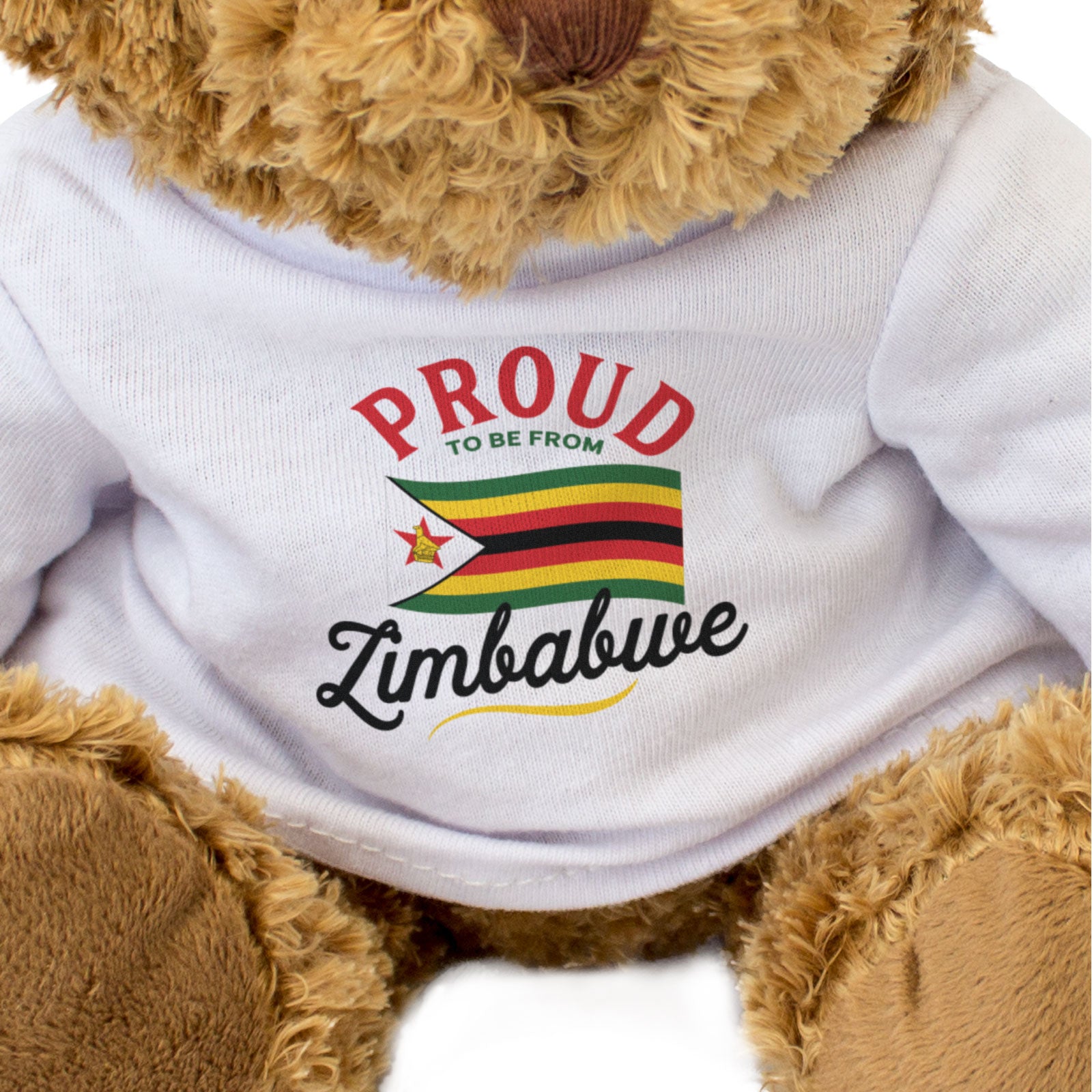PROUD TO BE FROM ZIMBABWE - Teddy Bear - Cute Cuddly - Zimbabwean Gift Present