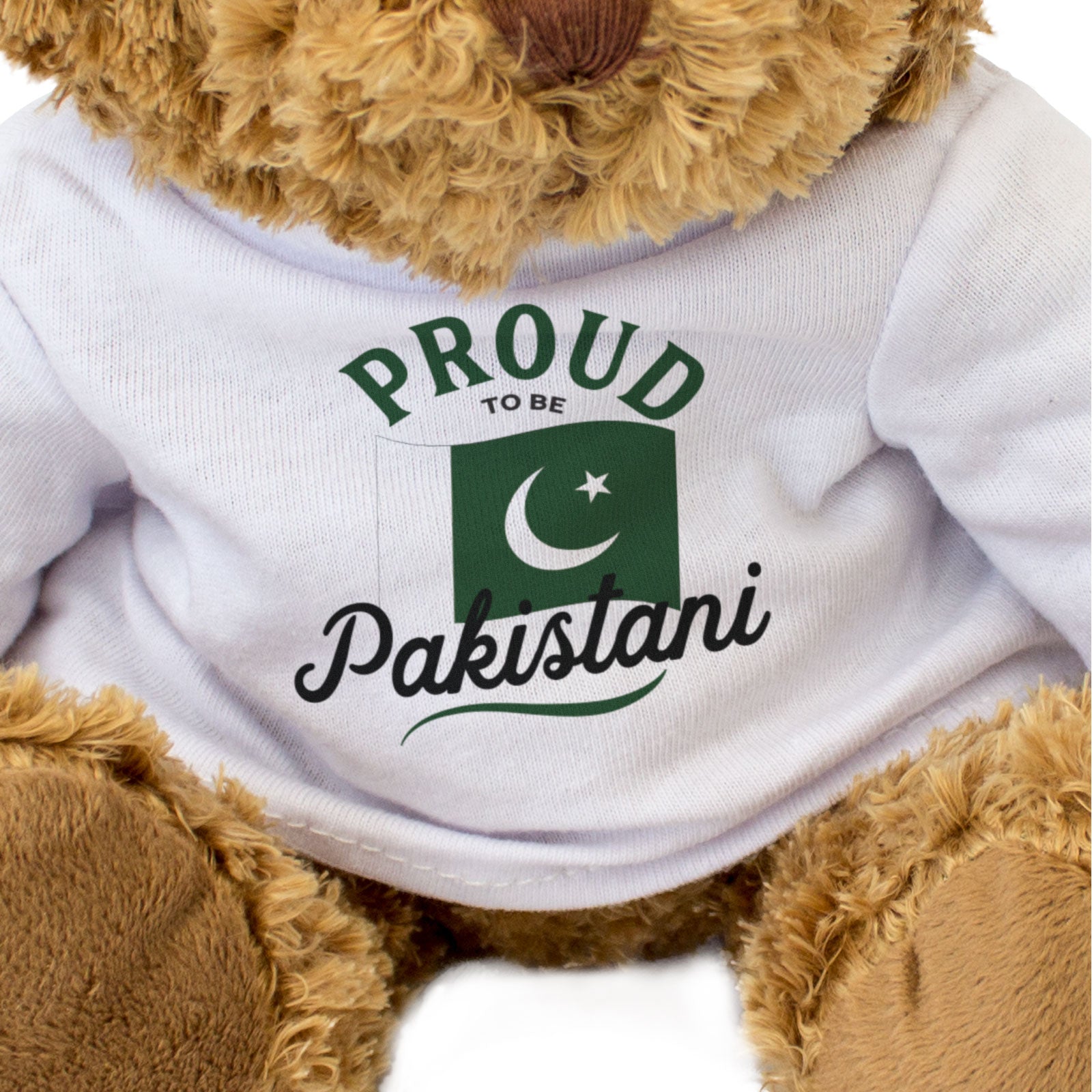 PROUD TO BE PAKISTANI - Teddy Bear - Cute Cuddly Soft - Pakistan Gift Present