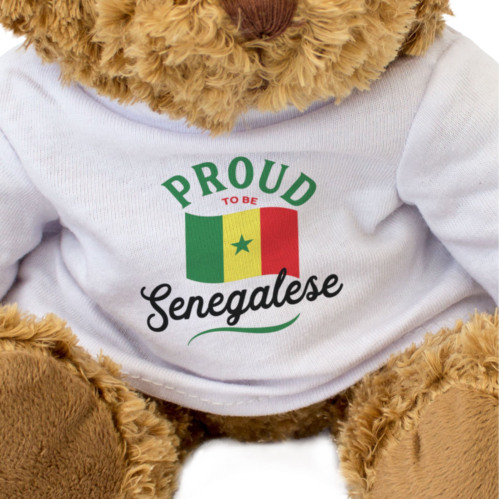 PROUD TO BE SENEGALESE - Teddy Bear - Cute Cuddly Soft - Senegal Gift Present