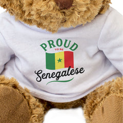 PROUD TO BE SENEGALESE - Teddy Bear - Cute Cuddly Soft - Senegal Gift Present