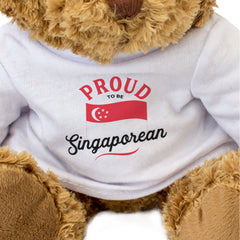 PROUD TO BE SINGAPOREAN - Teddy Bear - Cute Cuddly Soft - Singapore Gift Present