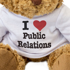 I LOVE PUBLIC RELATIONS - Teddy Bear - Cute Cuddly Soft - Funny Gift Present