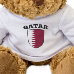 QATAR FLAG - Teddy Bear - Cute Funny Adorable - Qatari Souvenir Gift Present