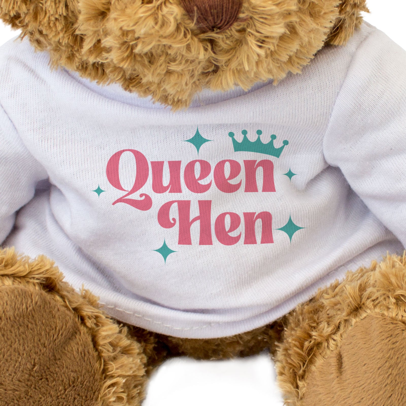 QUEEN HEN - Teddy Bear - Cute Cuddly Soft Adorable - Funny Hen Do Gift Present
