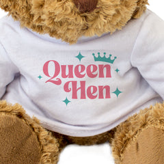 QUEEN HEN - Teddy Bear - Cute Cuddly Soft Adorable - Funny Hen Do Gift Present