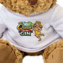 QUEEN OF THE GIN - Teddy Bear - Cute Cuddly Soft Adorable - Funny Gift Present