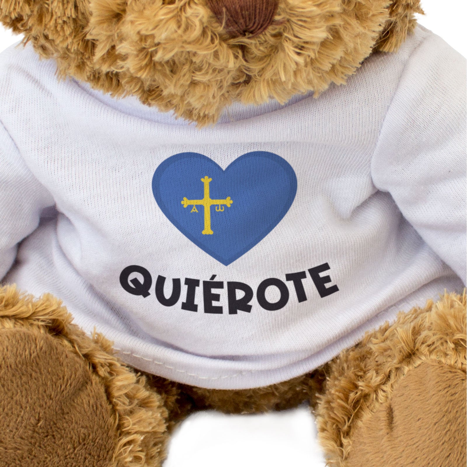 QUIÉROTE (ASTURIAS FLAG) - Teddy Bear - I Love You - Romantic Gift Present