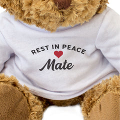 RIP MATE - Teddy Bear - Rest In Peace Friend - Sympathy Gift Present