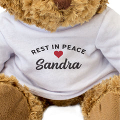 RIP SANDRA - Teddy Bear - Rest In Peace - Sympathy Gift Present - Image 3