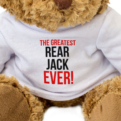THE GREATEST REAR JACK EVER - Teddy Bear - Cute Funny - Motorsport Gift Present
