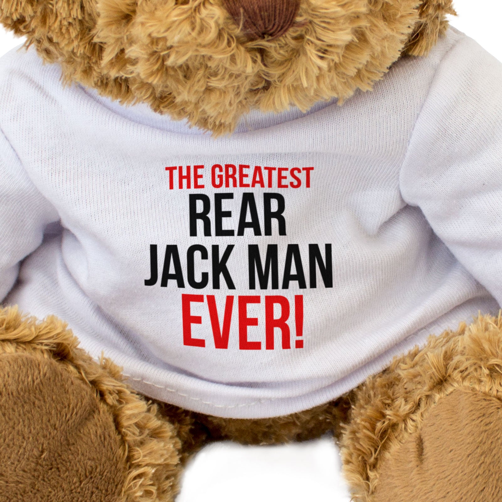 THE GREATEST REAR JACK MAN EVER - Teddy Bear - Funny - Motorsport Gift Present