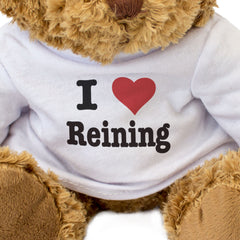 I LOVE REINING - Teddy Bear - Cute Cuddly Soft Adorable - Gift Present