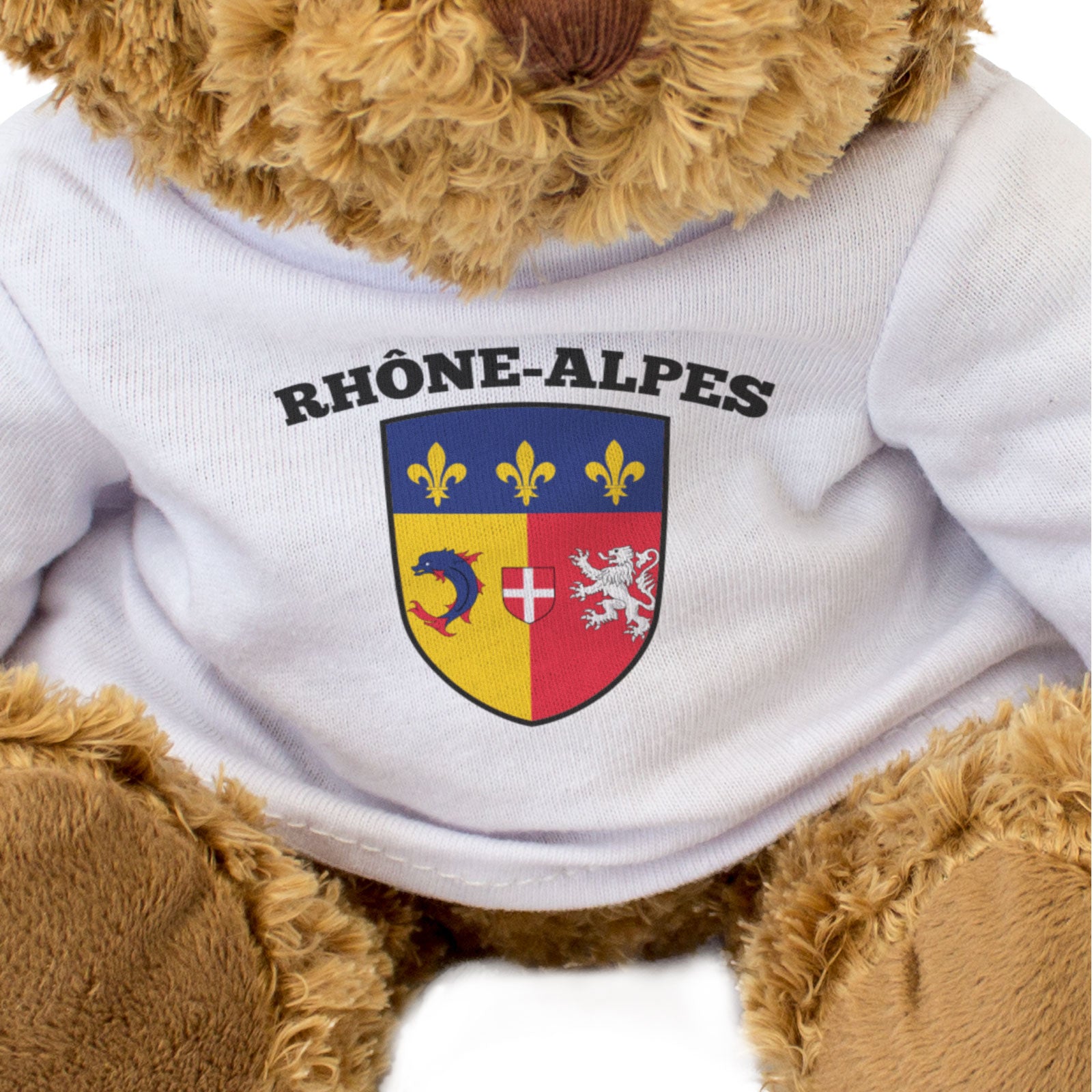 RHÔNE-ALPES FLAG - Teddy Bear - Cute Cuddly Soft Adorable - France Gift Present