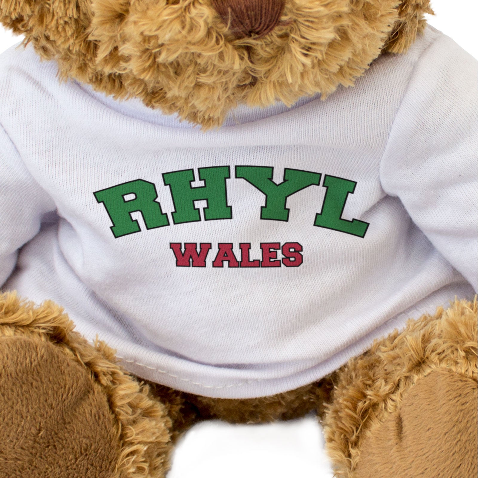 RHYL, WALES - Teddy Bear - Cute Cuddly Soft Adorable - Welsh Gift Present