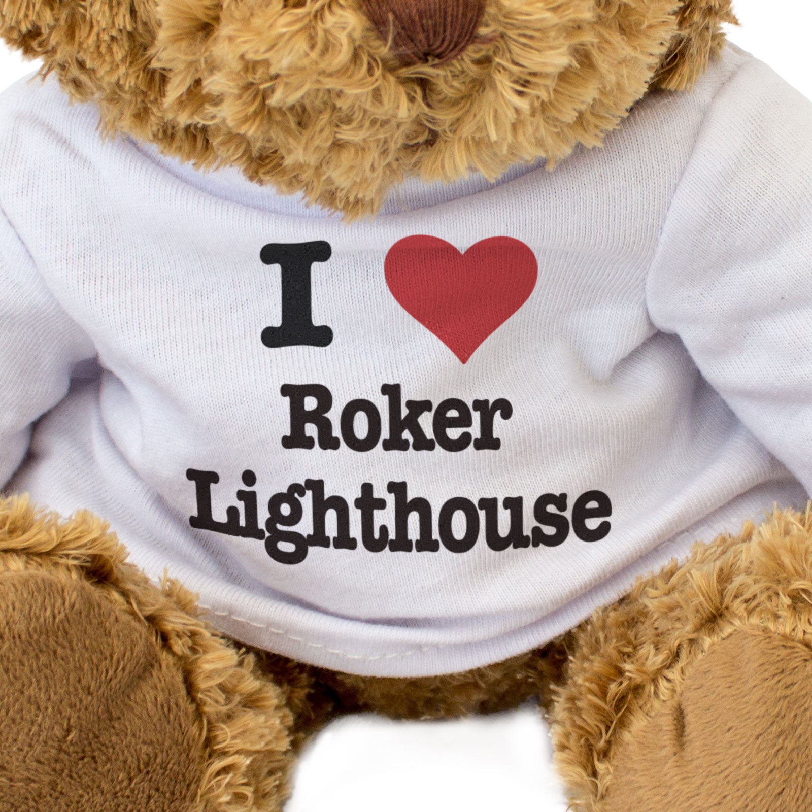 I LOVE ROKER LIGHTHOUSE - Teddy Bear - Cute Cuddly - Sunderland Gift Present