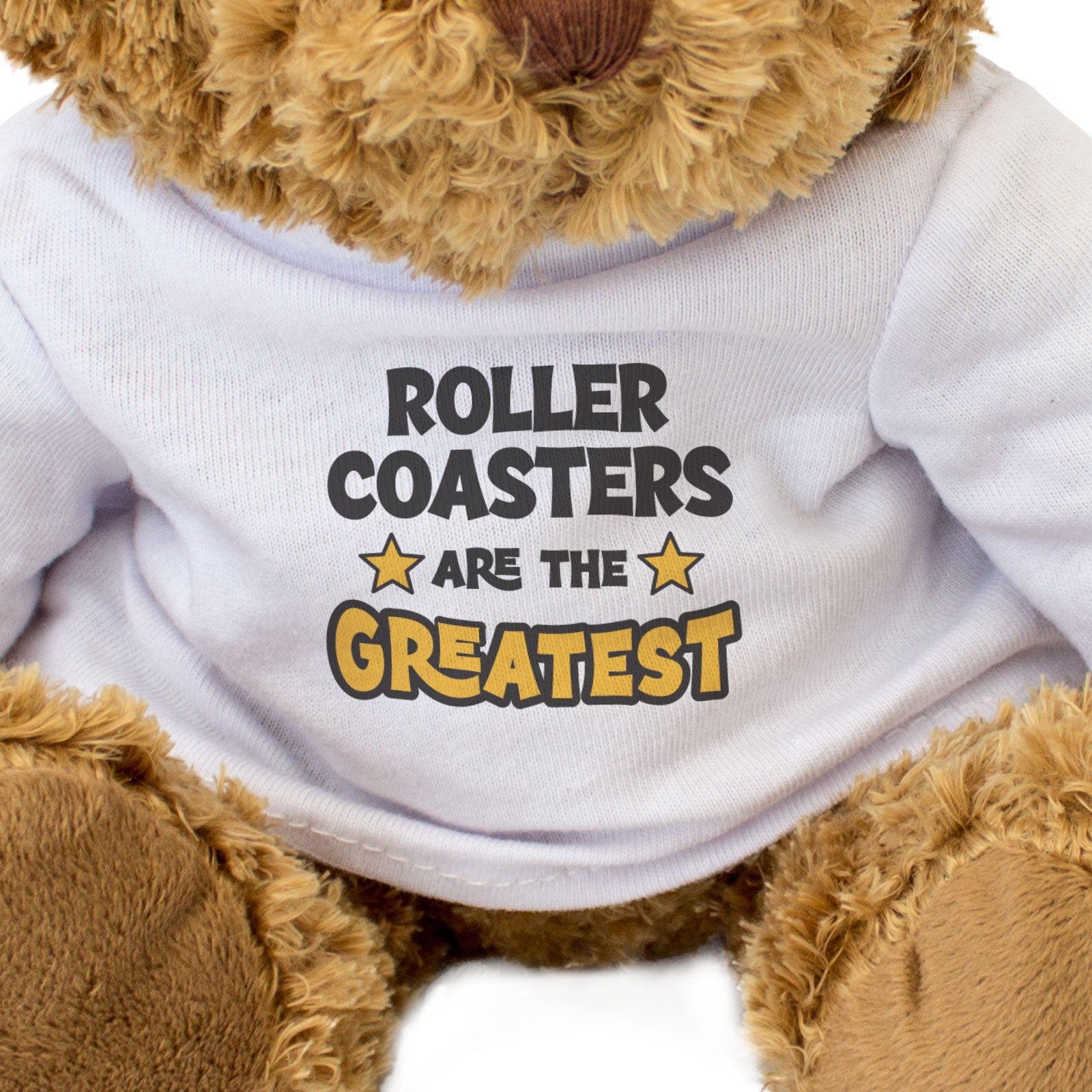 ROLLER COASTERS ARE THE GREATEST - Teddy Bear - Cute Funny - Gift Present