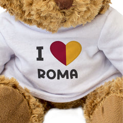 I LOVE ROMA FLAG - Teddy Bear - Cute Cuddly Soft - Rome Italy Gift Present