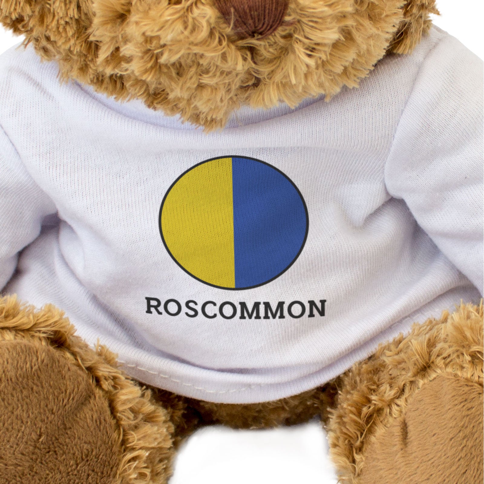 ROSCOMMON COUNTY COLOURS (ROUNDEL) - Teddy Bear - Cute - Ireland Gift Present