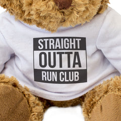 STRAIGHT OUTTA RUN CLUB - Teddy Bear - Cute Funny - Gift Present - Image 3