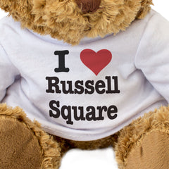I LOVE RUSSELL SQUARE - Teddy Bear - Cute Cuddly Soft Adorable - Gift Present