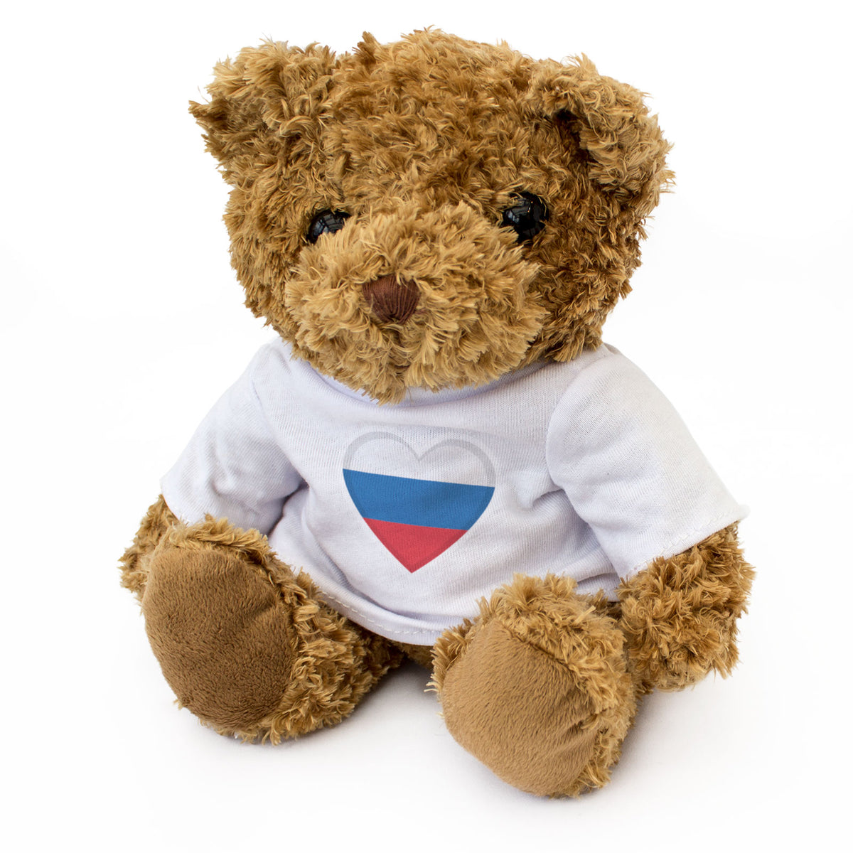 RUSSIA FLAG HEART - Teddy Bear - Cute Cuddly Soft - Russian Gift Present