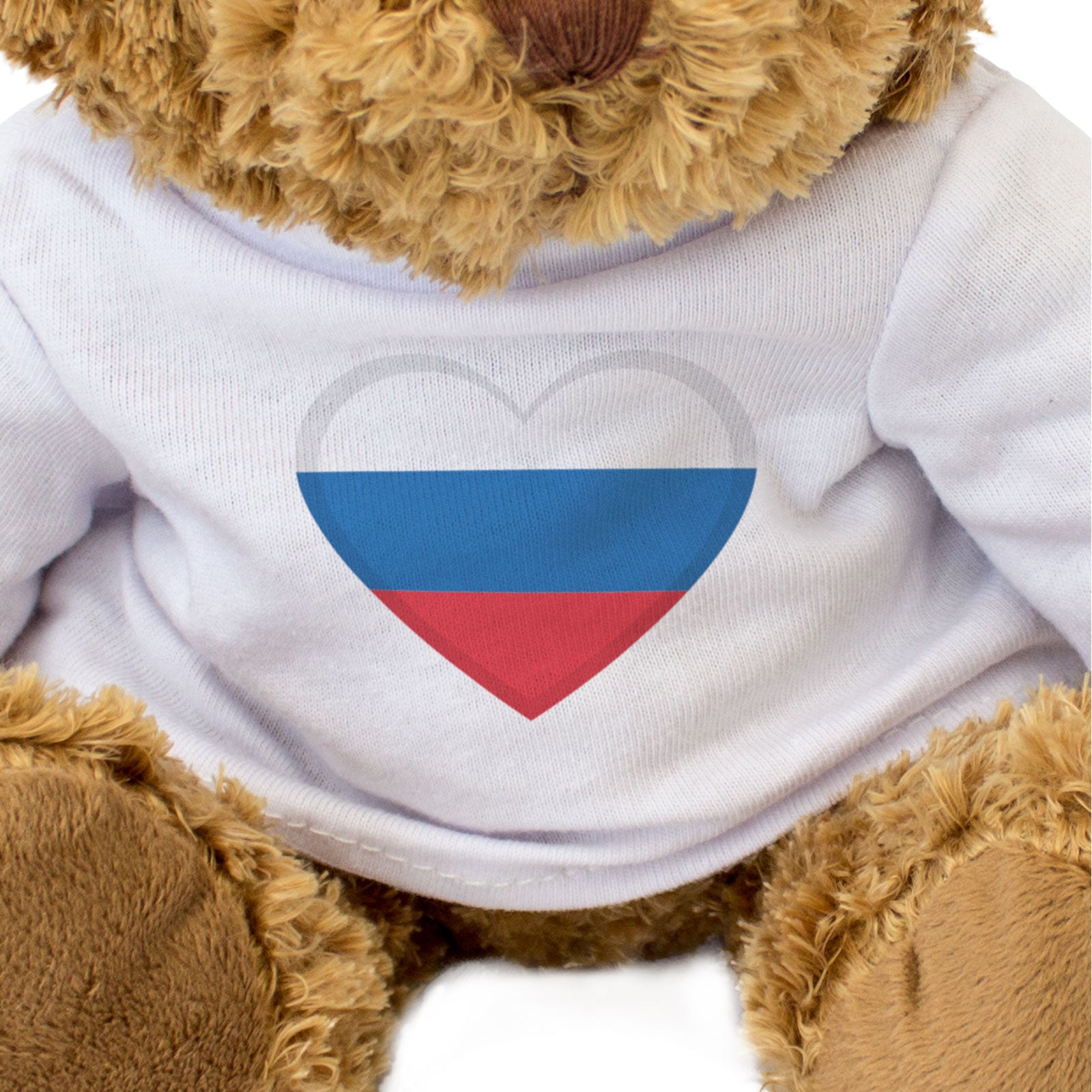 RUSSIA FLAG HEART - Teddy Bear - Cute Cuddly Soft - Russian Gift Present