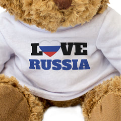 LOVE RUSSIA (FLAG HEART) - Teddy Bear - Cute Funny - Souvenir Gift Present