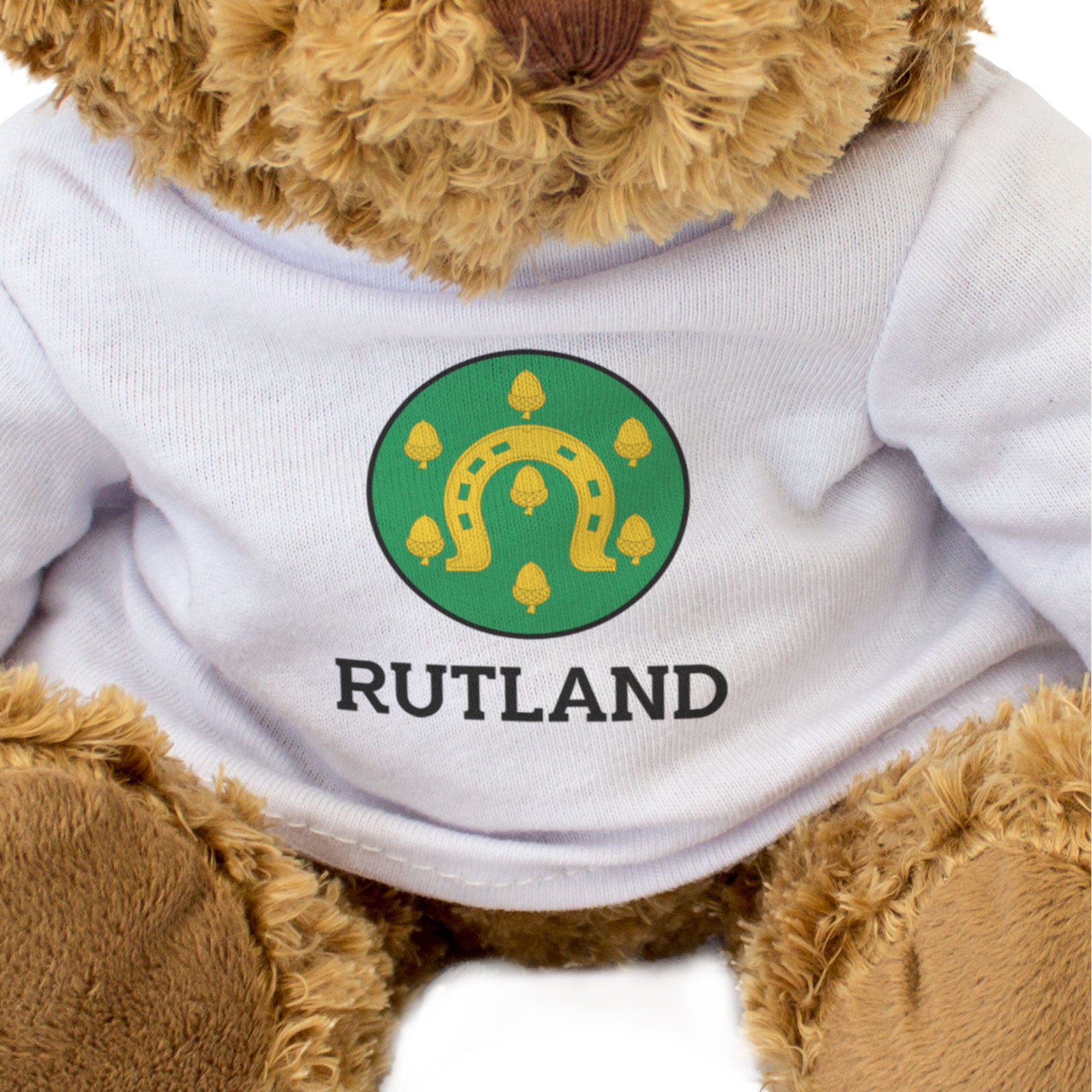 RUTLAND COUNTY FLAG ROUNDEL - Teddy Bear - Cute Cuddly Soft - Gift Present