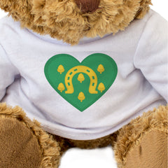 RUTLAND FLAG HEART - Teddy Bear - Cute Cuddly Soft Adorable - Gift Present