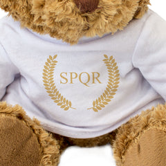 SPQR (ROMAN EMPIRE EMBLEM) - Teddy Bear - Cute - Ancient Rome Gift Present