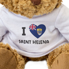 I LOVE SAINT HELENA FLAG - Teddy Bear - Cute - Funny British Gift Present