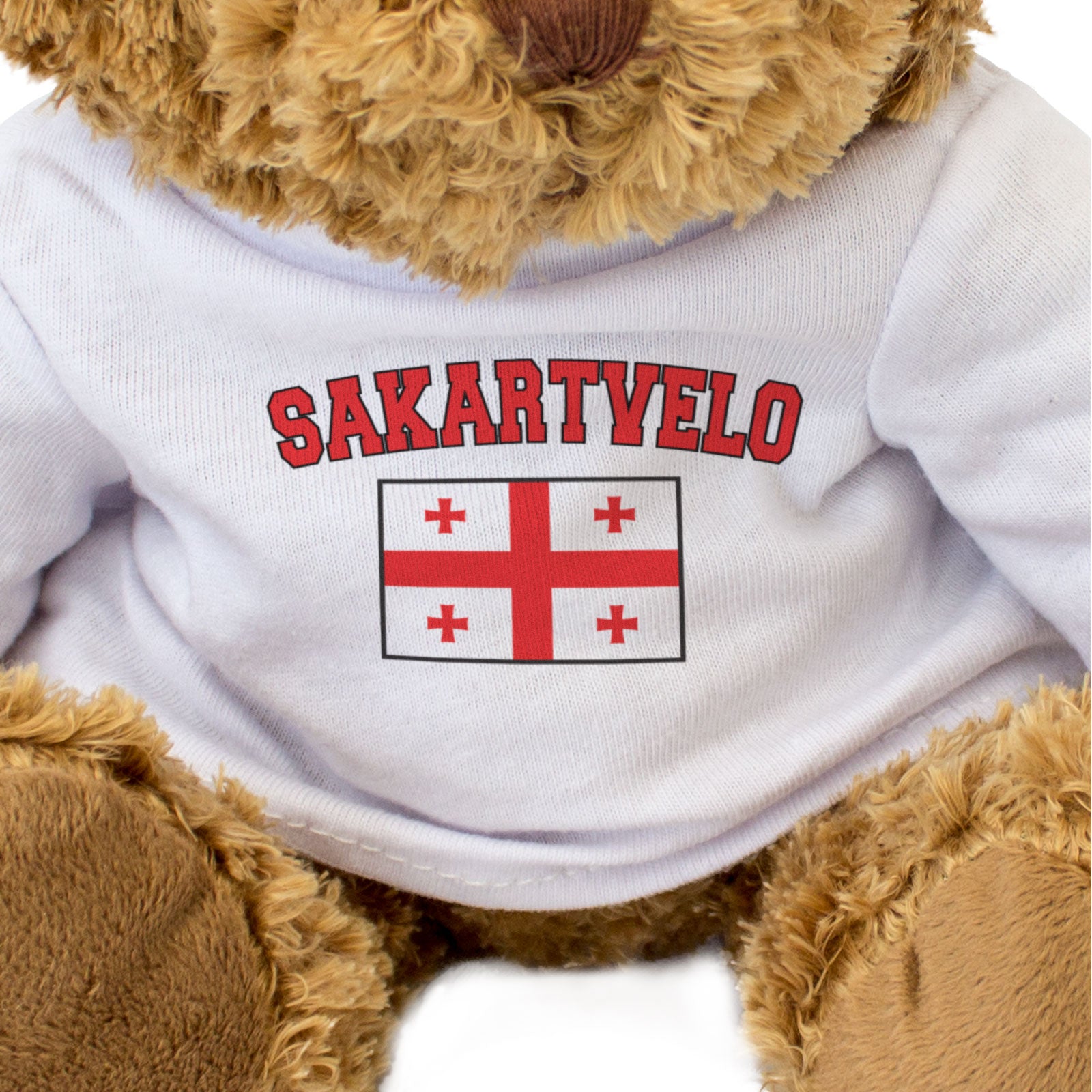 SAKARTVELO + FLAG - Teddy Bear - Cute Soft - Funny Georgia Souvenir Gift Present